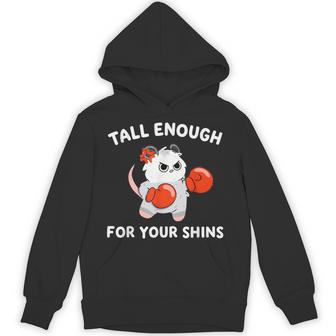 Tall Enough For Your Shins Boxing Cat Hoodie - Thegiftio UK