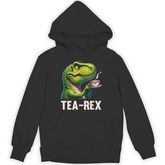 Tea Rex T-Rex Dinosaur Tea Lover Hoodie - Thegiftio UK