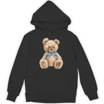 Teddy Bear Preppy Aesthetic Cute For Ns Coquette Hoodie - Thegiftio UK