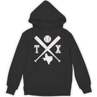 Texas Map Tx Sport Vintage Baseball Bats Hoodie - Thegiftio UK