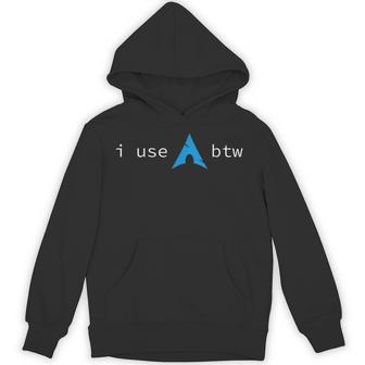 All Things Geek By Mcma I Use Arch Btw Small Hoodie - Thegiftio UK