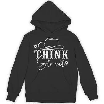 Think Strait Southern Country Western Hoodie - Thegiftio UK