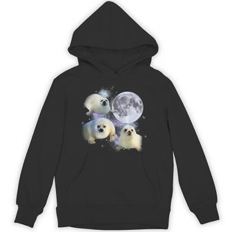 Three Baby Seal Vintage Graphic 90S Hoodie - Thegiftio UK