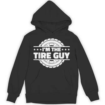 Tire Tech Technician & Tire Changer Quotes -Adults Tire Technician Short Sleeve Black Small Hoodie - Thegiftio UK