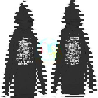 Tis The Season To Believe Christmas Alien Bigfoot Art Tank Top Unisex Hoodie | Mazezy