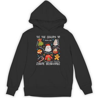 Tis The Season To Shape Behavior Christmas Behavior Analyst Hoodie - Thegiftio UK