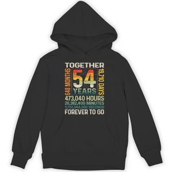 Together 54 Years Forever To Go 結婚54周年記念 パーカー - Kawaiitshirt