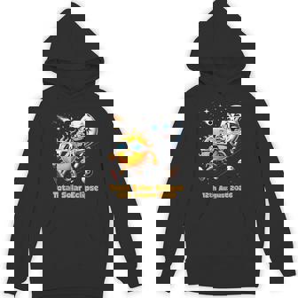 Total Solar Eclipse Sun Flees Moon Eclipse Chase Sun & Moon Unisex Hoodie | Mazezy