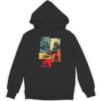 Train Railroad Engineer Railway Steam Train Locomotive Hoodie - Thegiftio UK