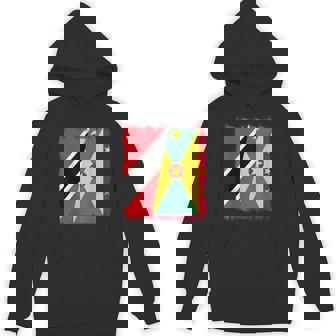 Trinidad And Tobago Grenada Half Flag Hoodie | Mazezy