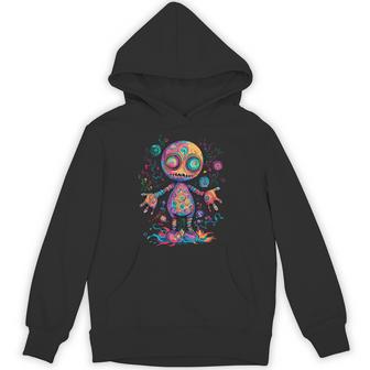Trippy Voodoo Doll Swirls Hoodie - Monsterry