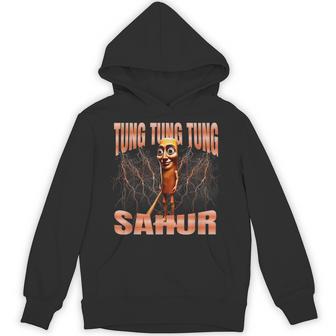 Tung Tung Tung Sahur Bootleg Brainrot Italian Brainrot Meme Hoodie | Seseable FR