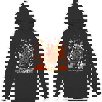 Turkey Autumn Fall Thanksgiving Bowling Lovers Unisex Hoodie | Mazezy