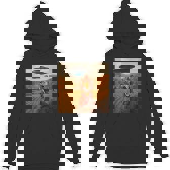 Turkey Selfie With Alien UFO Thanksgiving Spaceship Unisex Hoodie | Mazezy