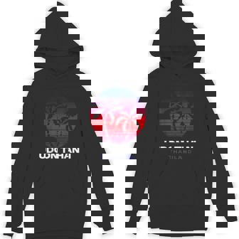 Udon Thani Thailand Souvenir Retro Sunset Unisex Hoodie | Mazezy