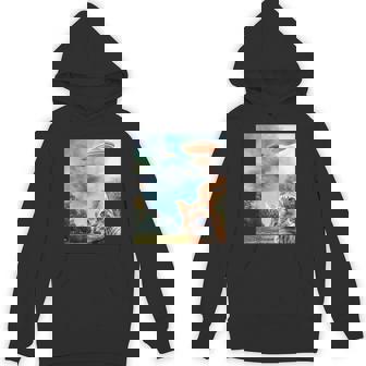 Ufo付き猫セルフィー パーカー - Kawaiitshirt