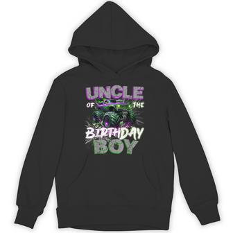 Uncle Of The Birthday Monster Truck Family Matching Party Hoodie - Monsterry