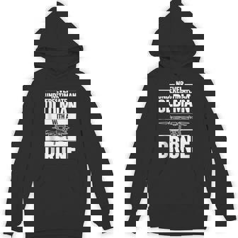 Never Underestimate An Old Man With A Drone Tank Top Unisex Hoodie | Mazezy