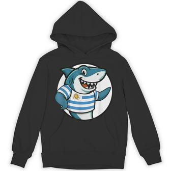 Uruguay Flag Shark Uruguayan Unisex Hoodie | Mazezy