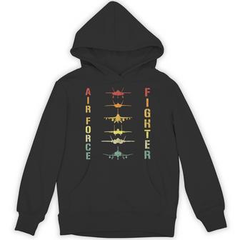 US Air Force Fighter F-4 F-111 F-15 F-16 F-22 F-35 Vintage Tank Top Unisex Hoodie | Mazezy
