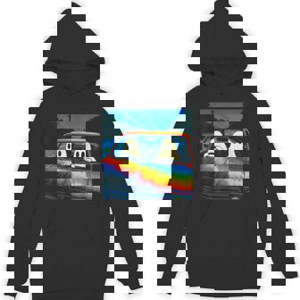Vaporwave Psychedelic Ghost Retro Halloween Techno EDM Unisex Hoodie | Mazezy