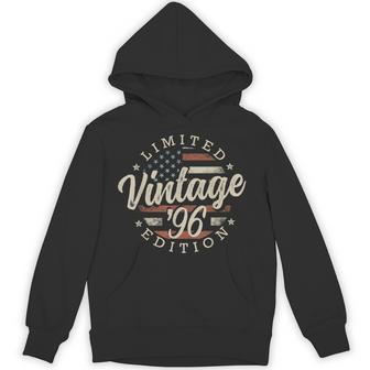 Vintage 1996 Limited Edition Usa Flag 30Th Birthday Hoodie - Thegiftio UK