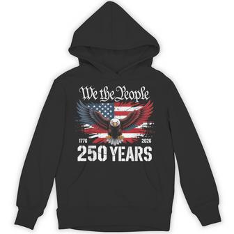 Vintage 250 Years 1776-2026 250Th 4Th July Hoodie - Thegiftio UK