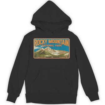 Vintage Emerald Lake Rocky Mountain National Park Colorado Unisex Hoodie | Mazezy