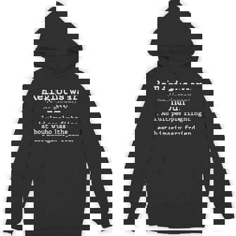 Vintage Religious War Definition Anti- Religious Activist Hoodie | Mazezy