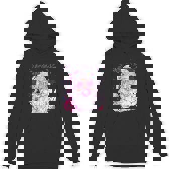 Vintage Santa Christmas Blowing Bubble Gum Girly Fireworks Hoodie - Monsterry