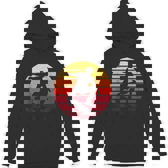 Vintage Sunset Skateboarder Skater Skateboarding Retro Hoodie - Monsterry