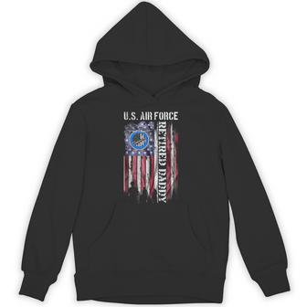 Vintage USA American Flag US Air Force Proud Retired Daddy Tank Top Unisex Hoodie | Mazezy