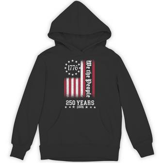Vintage Usa Flag 250Th Anniversary Independence Day Freedom Hoodie - Thegiftio UK