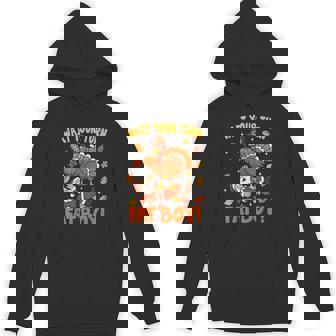 Wait Your Turn Fat Boy Thanksgiving Turkey Santa Unisex Hoodie | Mazezy