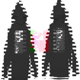 Wales Tonga Half Flag Welsh Tongan Heritage Unisex Hoodie | Mazezy