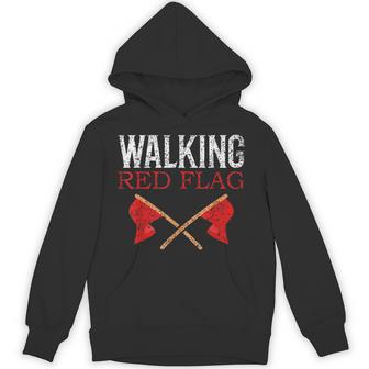 Walking Red Flag Joke Red Flags Meme Red Flag Hoodie - Thegiftio UK