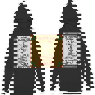 Warning May Burst Into Caroling Vintage Christmas Music Unisex Hoodie | Mazezy