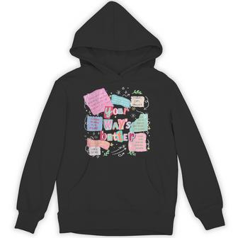 Your Way’S Better Bible Verse Jesus Way Faith Coquette Retro Hoodie - Thegiftio UK