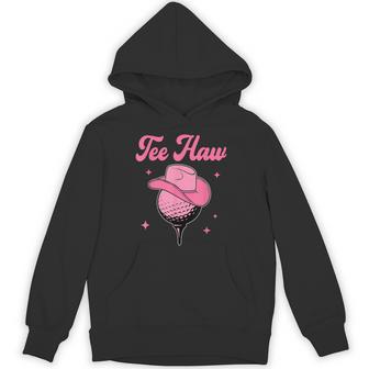 Western Haw Golf Ball Golfing Cowgirl Southern Hoodie - Thegiftio UK