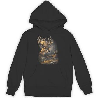 Whitetail Deer Vintage Buck Autumn Forest Wildlife Hunting Hoodie - Thegiftio UK