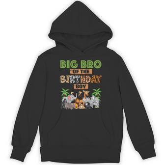 Wild Big Bro Of The Birthday Boy Zoo Safari Jungle Animal Hoodie - Monsterry