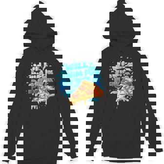 Will Swim For Pizza Pepperoni Slice Foodie Swimmer Unisex Hoodie | Mazezy