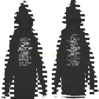 Wind Blew The Shit Flew Arborist Tree Climber Linemen Hoodie - Monsterry