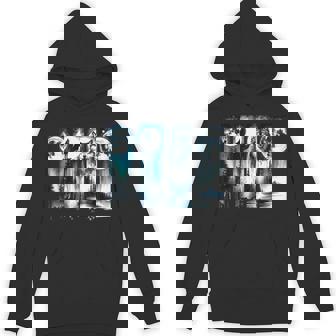 Wolf & Full Moon Forest Night Scene Graphic Unisex Hoodie | Mazezy