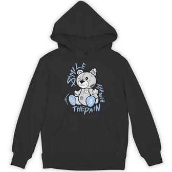 Wolf Grey Ice Blue Graphic Match Hoodie - Thegiftio UK
