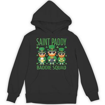 Women's Saint Paddy Baddie Squad Leprechauns Group Hoodie - Thegiftio UK