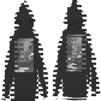 Writer Cat Meme Coffee Lover Cat Unisex Hoodie | Mazezy
