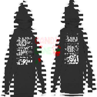 Xmas Socks Santa Hat Candy Cane Crew Cute Coquette Bow Heart Hoodie - Monsterry