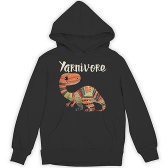 Yarnivore Cute Crochet Knitting Yarn Dinosaur Hoodie - Thegiftio UK