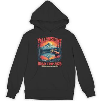 Yellowstone Road Trip 2025 National Park Outdoor Family Hoodie - Monsterry
